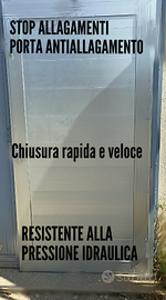 Porta antiallagamento a tenuta stagna