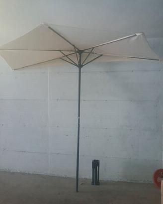 Ombrellone semicircolare/mezzaluna da balcone