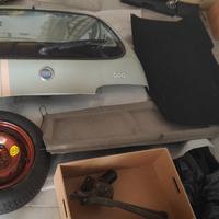 Cofano Fiat 600 verde spirito libero con livrea