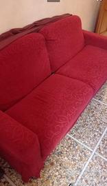 Divano letto bordeaux