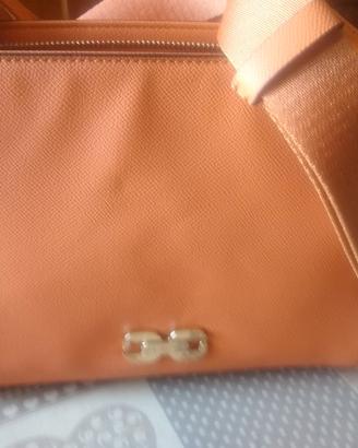 borsa arancione  a tracolla in pelle samsonite