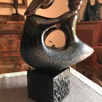 Statua maternità in cristallo di Murano di Zanetti