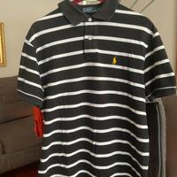 Polo Ralph Lauren Uomo Righe Nere e Bianche