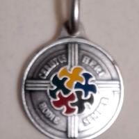 ciondolo argento Giubileo 2000 Papa Giovanni Paolo