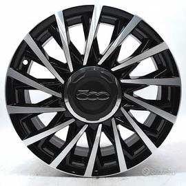 4 cerchi lega fiat 500 new lounge r15 lt1722