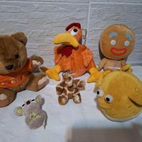 pupazzi(n.6) per bambini, come nuovi 