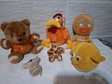 pupazzi(n.6) per bambini, come nuovi 