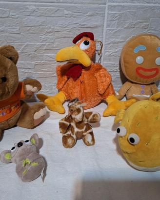 pupazzi(n.6) per bambini, come nuovi 