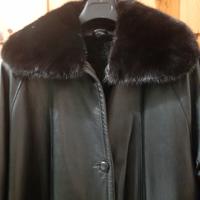 cappotto donna vera pelle con pelliccia interna