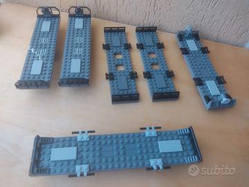 LEGO  6 BASI TRENO / VAGONI NO RUOTE