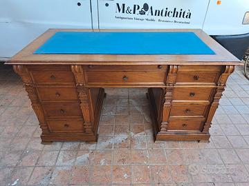 scrivania italiana noce