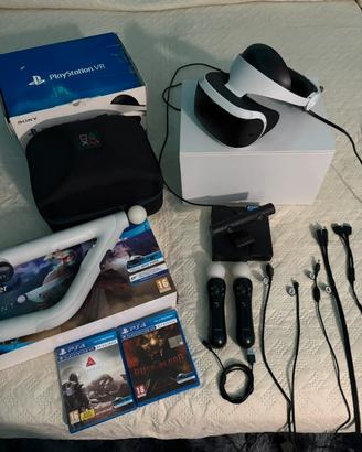 PlayStation VR PSVR1 + 2 Move + Aim + 2 giochi