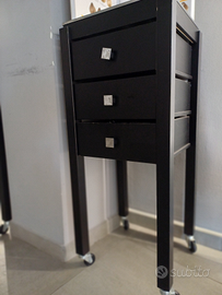 Carrelli in legno con ruote