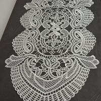  Centrotavola centrino ovale bianco stile american