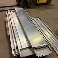 Pannelli in acciaio inox 250 × 44 × 4 cm