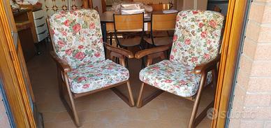 poltrone in legno reclinabili