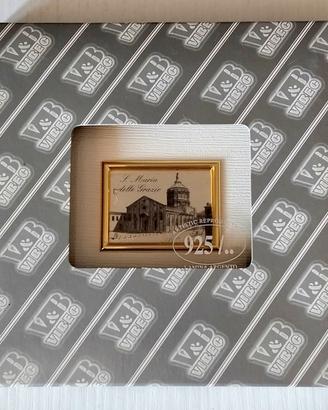 Lotto 5 Quadretti Chiese Milano Argento 925 Vibec.