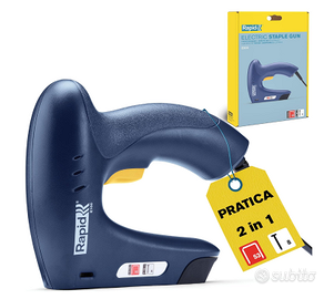 Rapid E100 Fissatrice Chiodatrice Elettrica 2 in 1