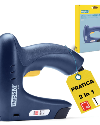 Rapid E100 Fissatrice Chiodatrice Elettrica 2 in 1