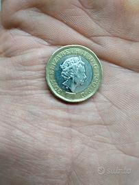 Moneta Rara One Pound 2017 Regina Elisabetta II