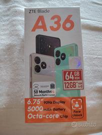 smartphone ZTE BLADE A36 nuovo mai usato