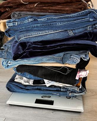 Lotto jeans 7kg varie marche