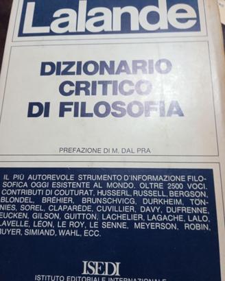 Dizionario critico di filosofia