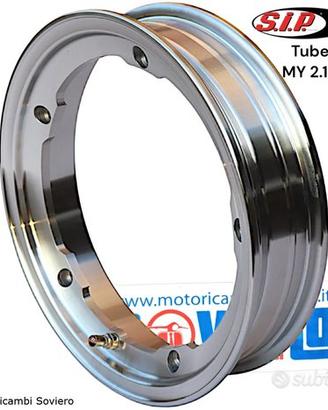Cerchion SIP Tubeless MY Vespa Cromato Lucido