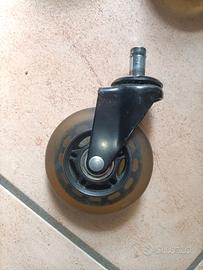 Ruote per sedia ufficio - 5 pezzi