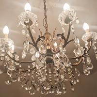 Lampadario in Cristallo stile Maria Teresa anni 50