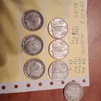 monete in argento da 5 Lire, catalogo KM#67.1