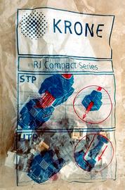 Prese di rete Trasmis. Dati UTP cat.5E Krone