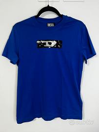 T-shirt diesel blu M nuova con etichetta