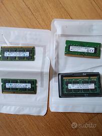 4 RAM per computer portatili 8Gb e 2 Gb