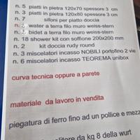 materiale x rifare il bagno nuova 