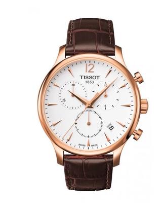 Orologio Tissot T-Tradition crono acciaio rosè