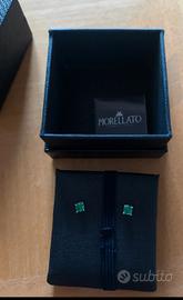 orecchini tesori Morellato verdi sottili piccoli
