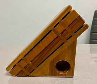 Ceppo porta coltelli in legno