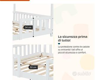 Letto a casetta Montessori (en.casa) 120×200 