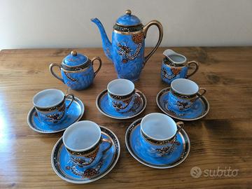 Servizio da caffè vintage in porcellana Satsuma