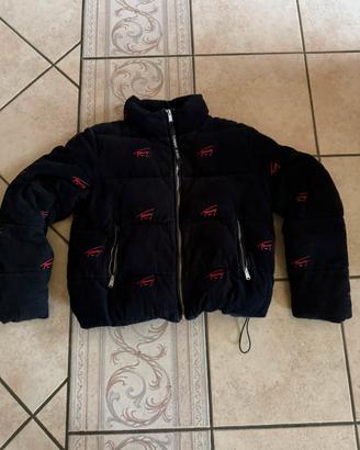 Bomber Tommy Hilfigher nero con dettagli rossi