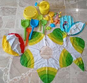 Set gonfiabili e giochi spiaggia +piscina rotonda
