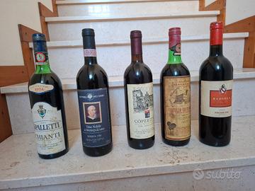 vino bottiglie da collezione 