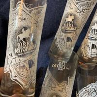 Bicchieri 6 birra Antoniana vintage