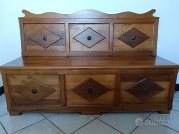 cassapanca legno massiccio