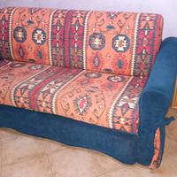 Divano letto 1+1/2 piazza con rete elettrosaldata.