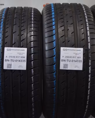 4 Pneumatici Bimisura Ant 215/50R17 Post 255/45R17