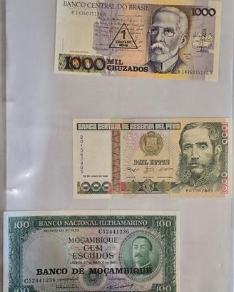 Collezione Banconote Italiane ed Estere dal Mondo