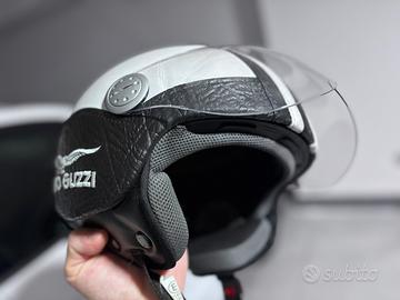 Casco in pelle moto guzzi