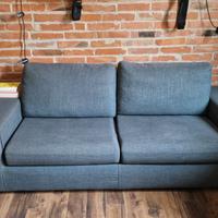 Divano letto in tessuto sfoderabile